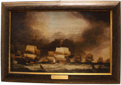  Festmény Gallionok tengeri ütközete