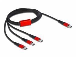 Delock Cablu de incarcare USB-C la 3 x USB-C T-T 1m, Delock 86713 (86713)
