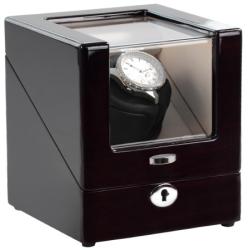 Edelwolle Lakkozott Mahagóni Színű Fa óraforgató 1 órának - orabox - 59 990 Ft