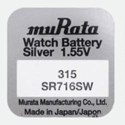Murata Baterie pentru ceas - Murata SR716SW - 315 (SR716SW) Baterii de unica folosinta