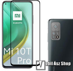 Xiaomi Mi 10T Pro 5G, Üvegfólia, 9H, 0, 33mmm, Full glue, Full cover, Fekete