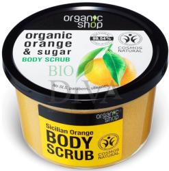 Organic Shop Scrub de corp delicios cu zahăr și portocală Sicilian Orange Organic Shop 250-ml