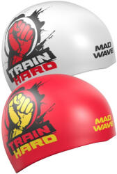 Mad Wave Úszósapka Mad Wave Train Hard Reversible Swim Cap Fehér/piros