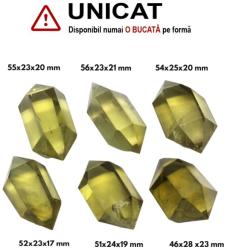  Obelisc Citrin 2 Varf Natural - 46-56 x 26-28 x 17-23 mm - (XXL) - 1 Buc