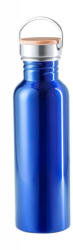 EVERESTUS Sticla sport, 800 ml, ø72×242 mm, Everestus, 20FEB8487, Otel inoxidabil, Bambus, Albastru (EVE10-AP721169-06)
