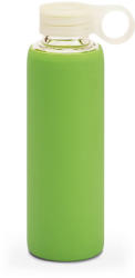 EVERESTUS Sticla de apa sport 380 ml cu protectie din silicon, Everestus, 20FEB1083, Sticla, Verde, saculet inclus (EVE07-94668-119)