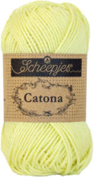 Scheepjes Catona 100 Lemon Chiffon - halvány sárga pamut fonal