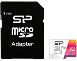 Silicon Power microSDHC Elite 32GB C10/UHS-I/ V10-A1 SP032GBSTHBV1V20SP