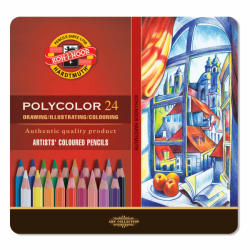 KOH-I-NOOR Creioane colorate KOH-I-NOOR Polycolor 3824, 24 buc/set