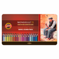 KOH-I-NOOR Creioane colorate acuarela KOH-I-NOOR Mondeluz Aquarelle 3727, 72 buc/set