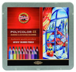 KOH-I-NOOR Creioane colorate KOH-I-NOOR Polycolor 3826, 48 buc/set