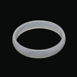  Bratara Agata Diametru 64-65 mm - Rotunda Fatetata - 15-16 x 5-7 mm - 1 Buc