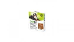 Bayer Drontal Dog Flavour XL Deparazitare Interna Caini X 2 Tablete