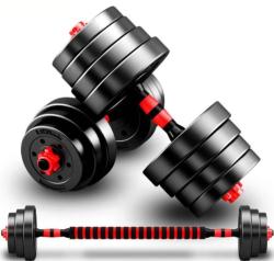 BodyFlex Регулируеми дъмбели Bodyflex 2x15кг + допълнителен лост щанга