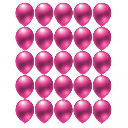 Everts Set 100 baloane latex metalizat roz 13 cm