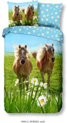 Good Morning Husă de pilotă copii Horses, 140 x 200/220 cm 6886.99. 01 (429971) Lenjerie de pat