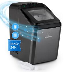 Klarstein Partytime, jégkocka készítő, tiszta jég, 15 kg/24 h, rozsdamentes acél (ICE11-Partytime-BK) (ICE11-Partytime-BK) - electronic-star