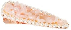 Crystallove Agrafă de păr Cuarț roz - Crystallove Rose Quartz Hair Clip