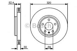 Bosch Disc frana AUDI A4 Avant (8K5, B8) (2007 - 2015) BOSCH 0 986 479 468