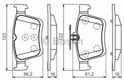 Bosch Set placute frana, frana disc AUDI A3 (8V1) (2012 - 2016) BOSCH 0 986 494 659