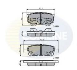 COMLINE Set placute frana, frana disc MITSUBISHI LANCER Limuzina (CS, CT0) (2000 - 2016) COMLINE CBP31290