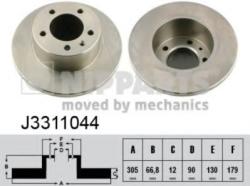 NIPPARTS Disc frana RENAULT MASTER II platou / sasiu (ED/HD/UD) (1998 - 2010) NIPPARTS J3311044