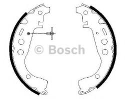 Bosch Set saboti frana TOYOTA PRIUS Hatchback (NHW2) (2003 - 2009) BOSCH 0 986 487 589
