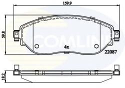 COMLINE Set placute frana, frana disc RENAULT TRAFIC III bus (2014 - 2016) COMLINE CBP02285