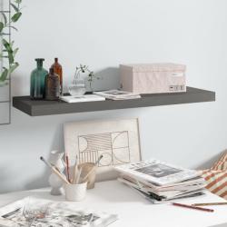 vidaXL Raft de perete suspendat, gri extralucios, 80x23, 5x3, 8 cm, MDF (323793) Raft