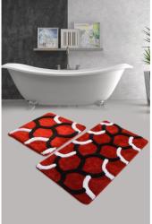 Chilai Elegant Red fürdőszobaszőnyeg 2 darabos szett (359CHL2260)
