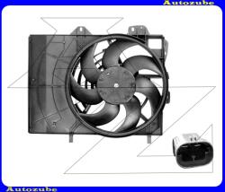 CITROEN C-ELYSÉE 2 2012.09-2017.10 Hűtőventillátor 380mm/320W "KLÍMÁS" (1.2VTI/1.6VTI/1.6HDI) 0503.2005