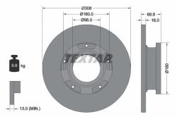 TEXTAR Disc frana TEXTAR PRO 92273903 (92273903)