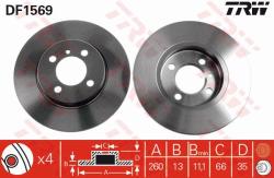 TRW Disc frana TRW DF1569 (DF1569) - automobilus