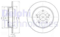 DELPHI Disc frana DELPHI BG4222 (BG4222) - automobilus