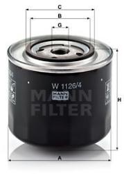 Mann-filter Filtru ulei MANN-FILTER W 1126 (W 1126) - automobilus