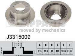 NIPPARTS Disc frana NIPPARTS J3315009 - automobilus