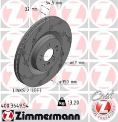 ZIMMERMANN Disc frana ZIMMERMANN BLACK Z 400.3649. 54 (400.3649.54)