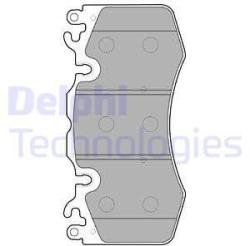 DELPHI set placute frana, frana disc DELPHI LP2187 (LP2187)