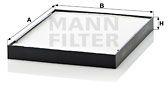 Mann-filter Filtru, aer habitaclu MANN-FILTER CU 2634 (CU 2634)