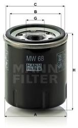 Mann-filter Filtru ulei MANN-FILTER MW 68 (MW 68) - automobilus