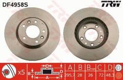 TRW Disc frana TRW SINGLE DF4958S (DF4958S)