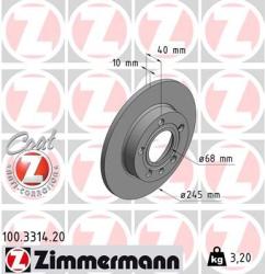 ZIMMERMANN Disc frana ZIMMERMANN COAT Z 100.3314. 20 (100.3314.20)