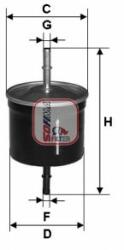 SOFIMA filtru combustibil SOFIMA S 1811 B (S 1811 B) - automobilus