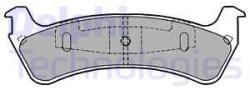 DELPHI set placute frana, frana disc DELPHI LP1635 (LP1635)