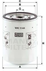 Mann-filter filtru combustibil MANN-FILTER WK 1144 (WK 1144) - automobilus