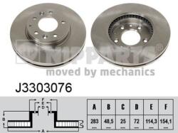 NIPPARTS Disc frana NIPPARTS J3303076 (J3303076)