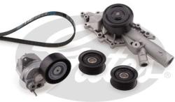 GATES Pompa apa + Set curea transmisie cu caneluri GATES Micro-V® KP26PK2260-1 (KP26PK2260-1)