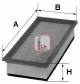 SOFIMA Filtru aer SOFIMA S 3322 A (S 3322 A) - automobilus