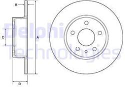 DELPHI Disc frana DELPHI BG2386 (BG2386) - automobilus