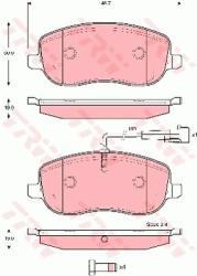TRW set placute frana, frana disc TRW GDB1636 - automobilus